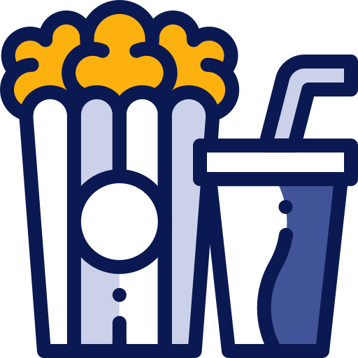 icono de Sala de espera con bebidas y snacks