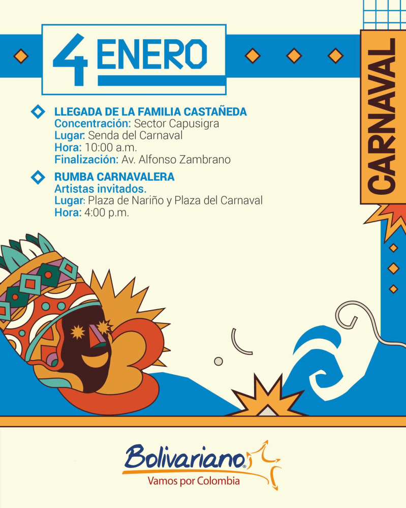 programación de festival de negros y blancos