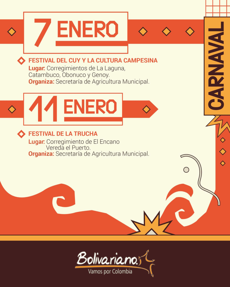 programación de festival de negros y blancos