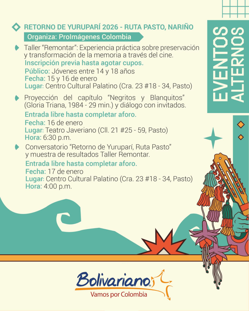 programación de festival de negros y blancos