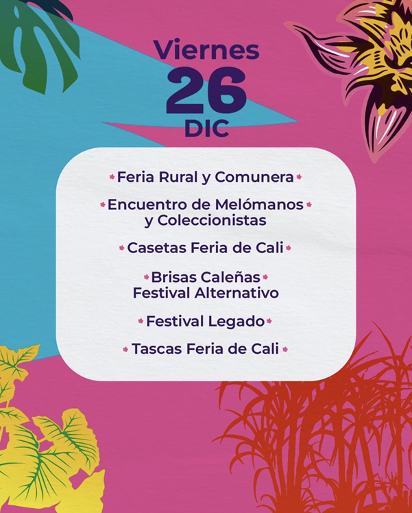 programación feria de cali