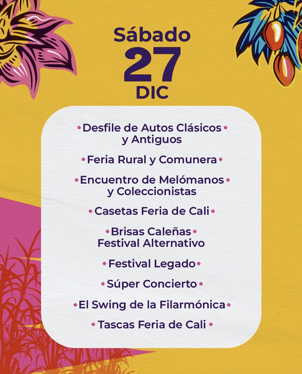 programación feria de cali