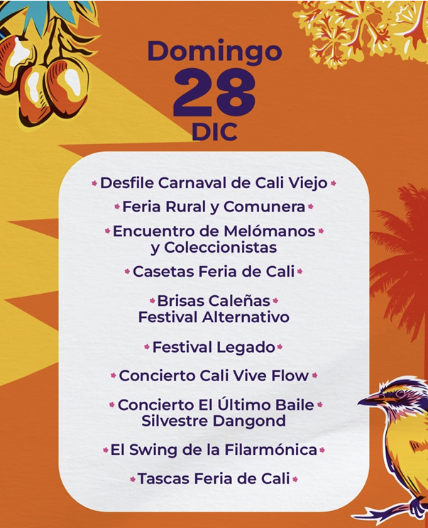 programación feria de cali