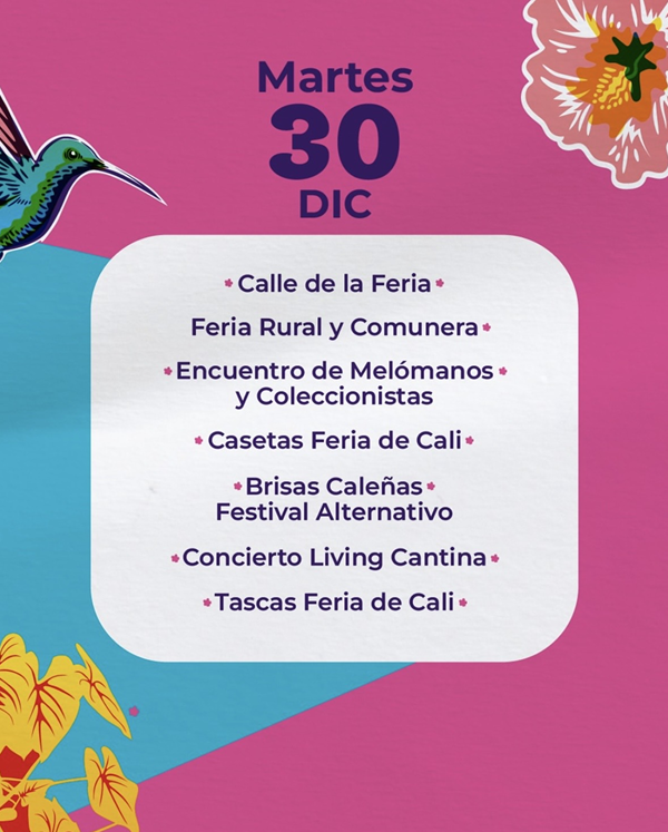 programación feria de cali